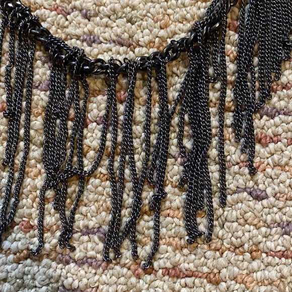 Metal Fringe necklace - Picture 2 of 4